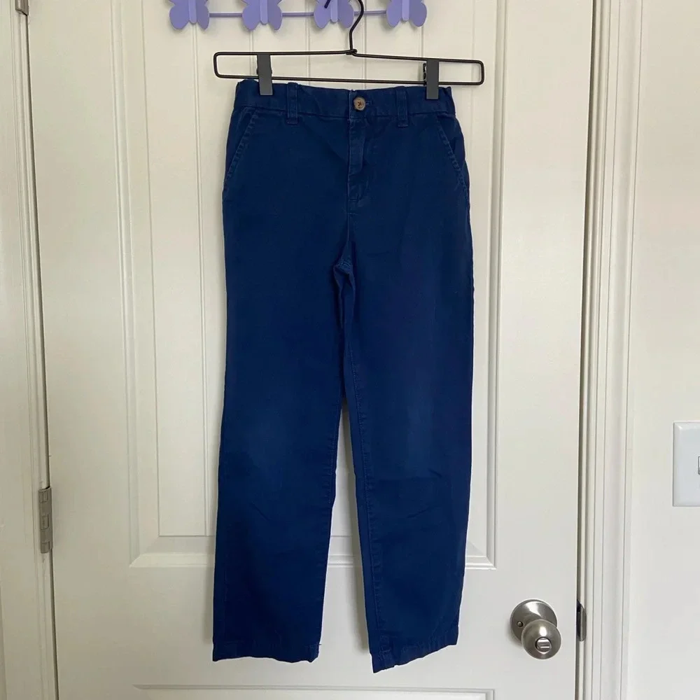 Carter’s boy’s navy blue straight cut khaki pants with‎ adjusters — size 8